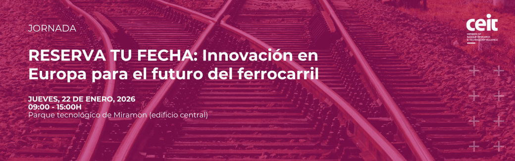 Invitaci�n Jornada: Innovaci�n en Europa para el futuro del ferrocarril. Donostia, 22 de enero